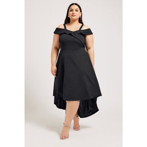 Robe Bardot Ourlet Plongeant Grande Taille Courbes Modalova