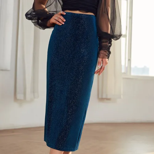 Jupe droite taille haute Modalova