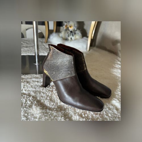 Bottines elizabeth stuart cordless marron